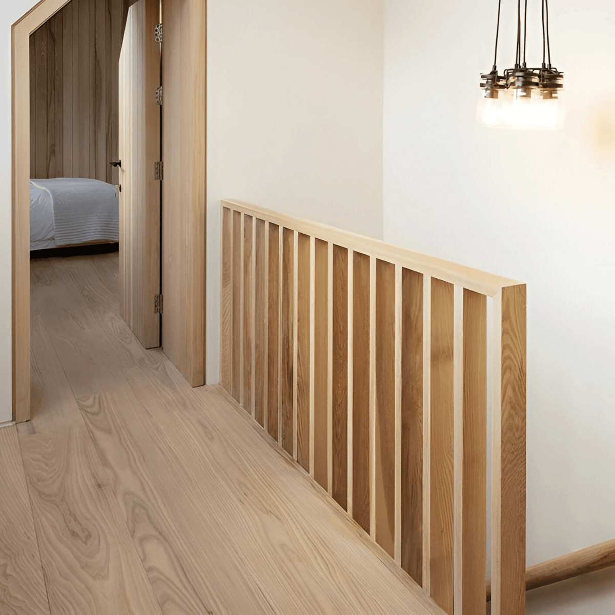 Vigas WPC símil madera Encino decoración techo moderno | SRJ Tu Hogar Uruguay