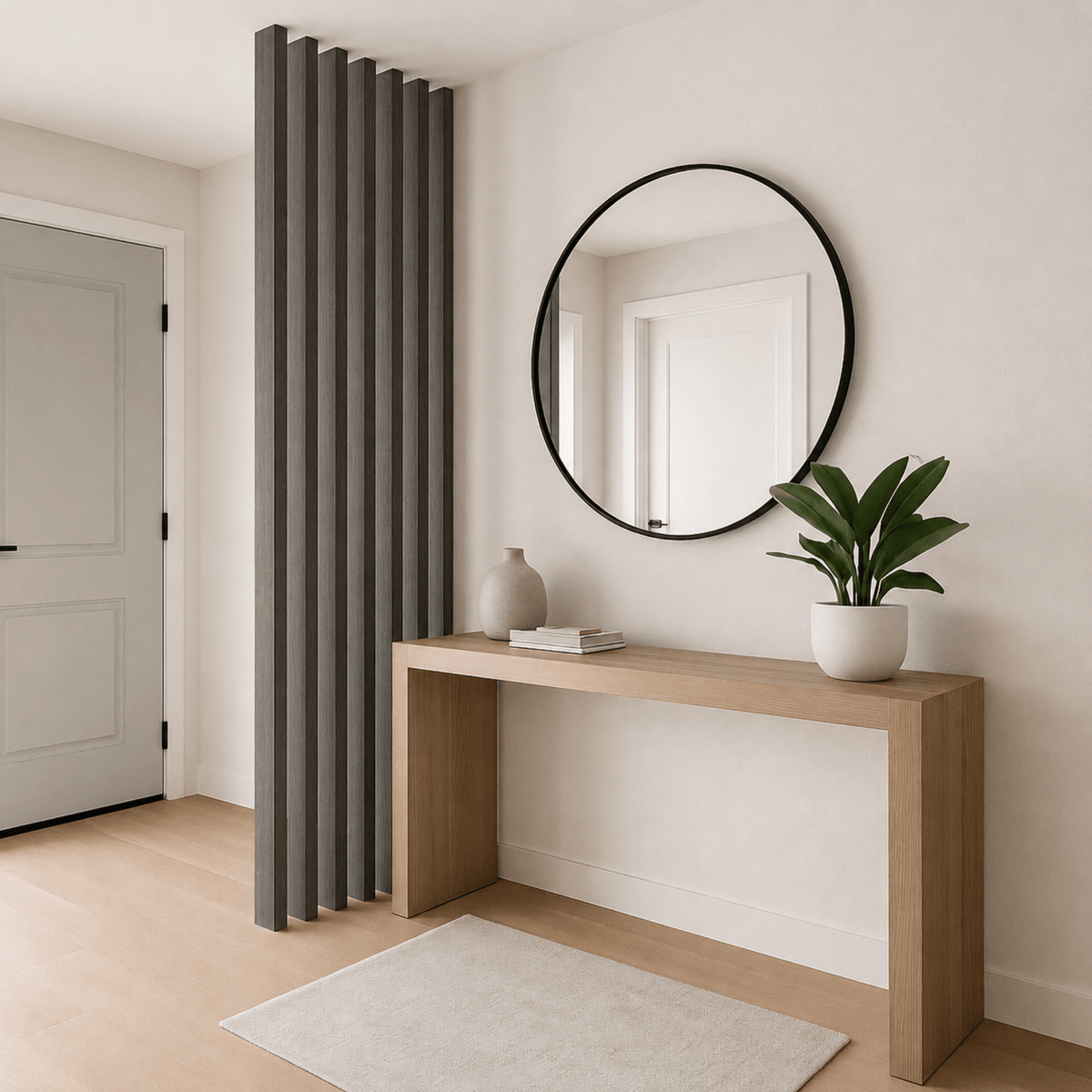 Vigas WPC símil madera Gris decoración techo contemporaneo | SRJ Tu Hogar Uruguay