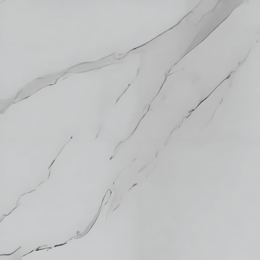 Placa PVC símil mármol Blanca Carrara para pared baño