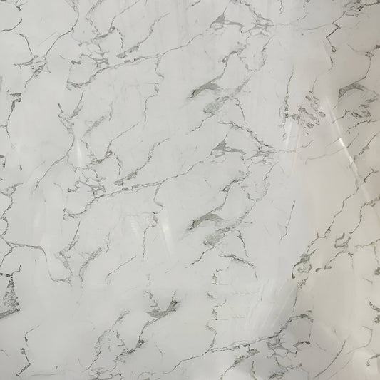 Placa PVC símil mármol Blanca Venato para pared | SRJ Tu Hogar Uruguay