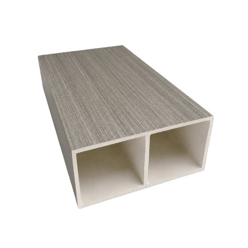 Viga decorativa WPC interior Gris símil madera para techo | SRJ Tu Hogar Uruguay