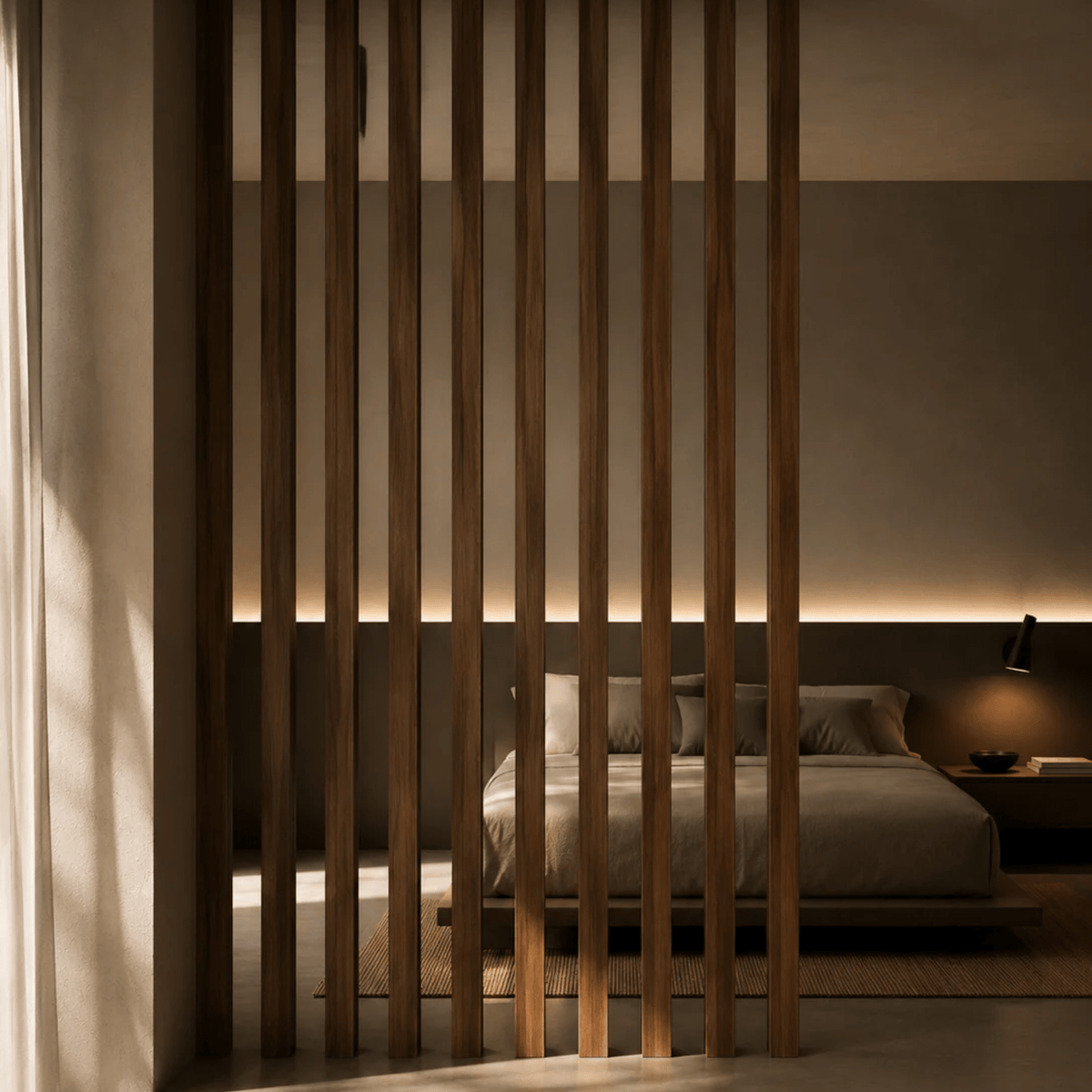 Vigas WPC símil madera Nogal decoración techo moderno | SRJ Tu Hogar Uruguay