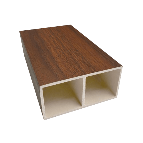 Viga decorativa WPC interior Nogal Oscuro símil madera para techo | SRJ Tu Hogar Uruguay