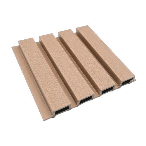 Panel WPC exterior Maple revestimiento fachada madera clara | SRJ Tu Hogar Uruguay
