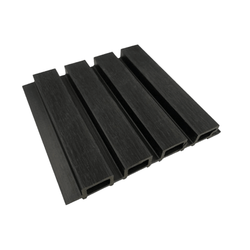 Panel WPC exterior Negro revestimiento fachada elegante | SRJ Tu Hogar Uruguay