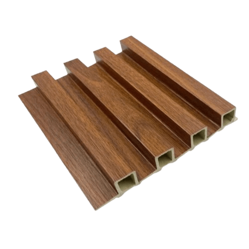 Panel WPC interior Nogal revestimiento pared madera oscura | SRJ Tu Hogar Uruguay